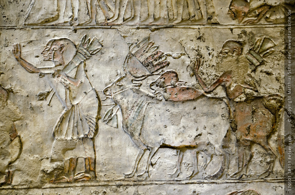 Fotografie (c) Matthias_Schneider Ägypten 170501_18119_Felsengrab Relief