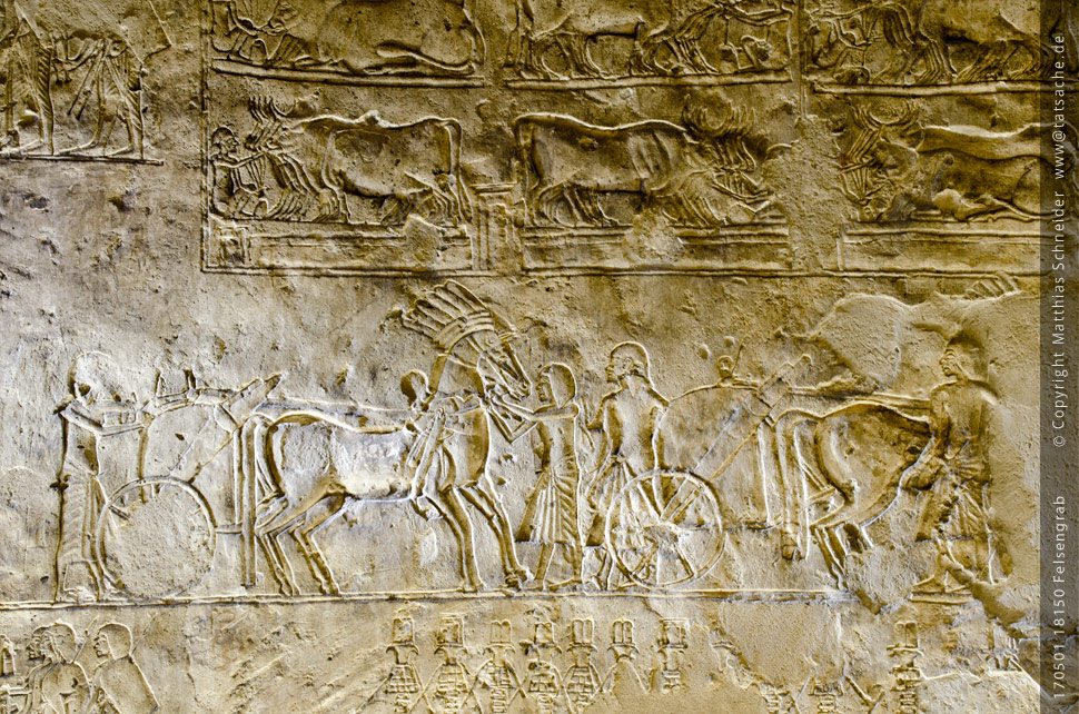 Fotografie (c) Matthias_Schneider Ägypten 170501_18150_Felsengrab Relief