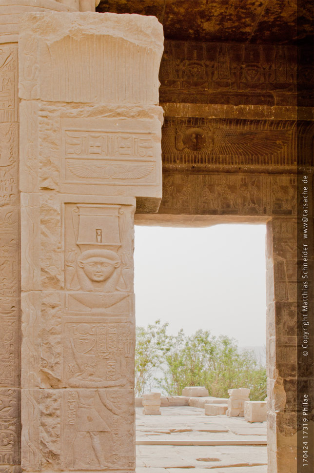 Fotografie (c) Matthias_Schneider Ägypten 170424_17319_Philae_Hathor-Tempel